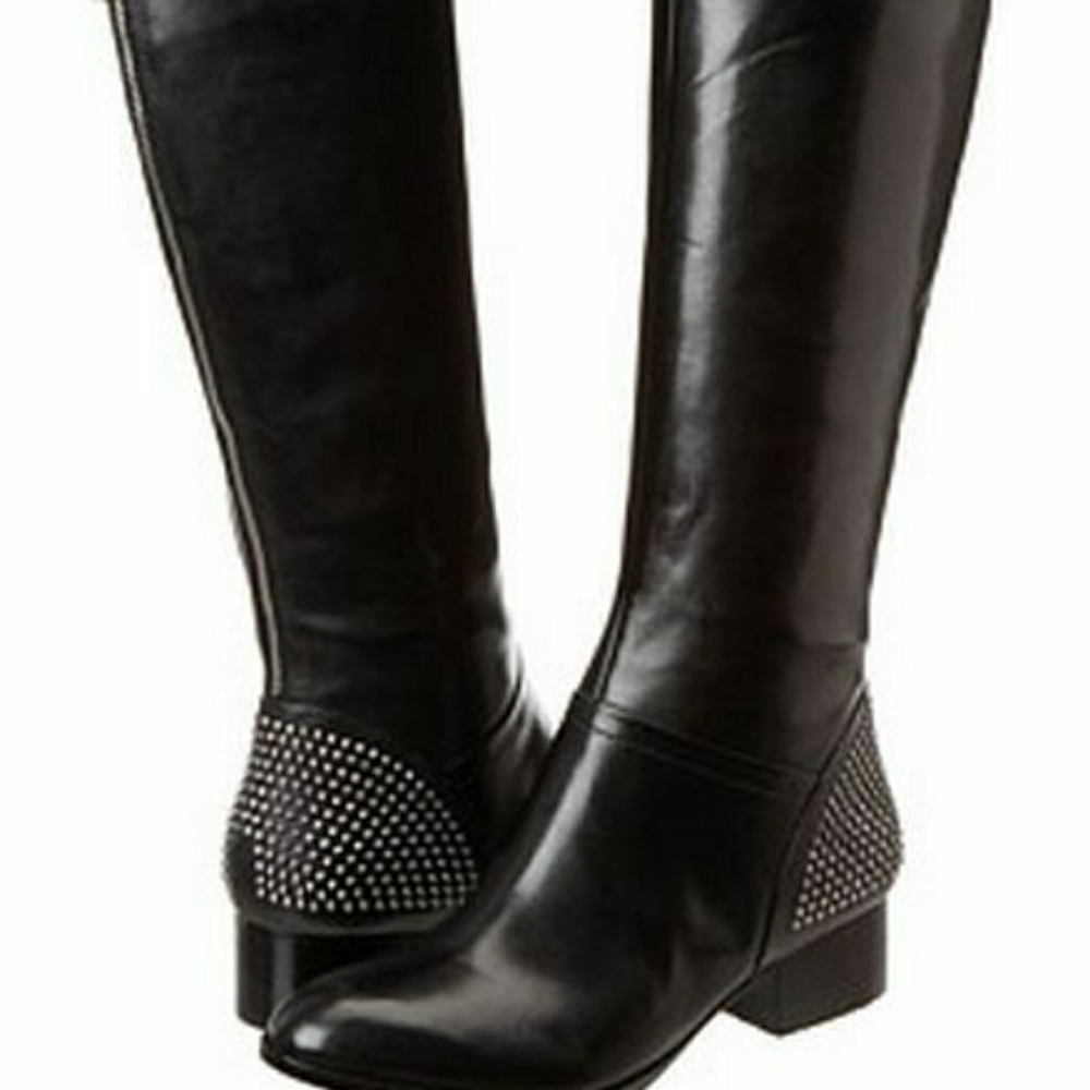 Ivanka Trump Women's Black Tall Boots - Fanci Stud